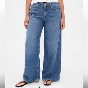 GAP Ultrasoft Curvy Baggy Mid Rise Jeans 31 12 EUC